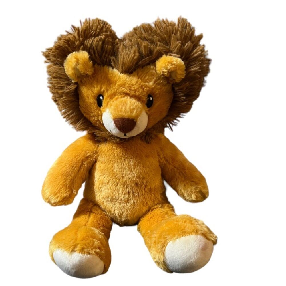 Build a Bear Lovable Lion Heart Shape Head Plush Toy Stuffed Animal BAB